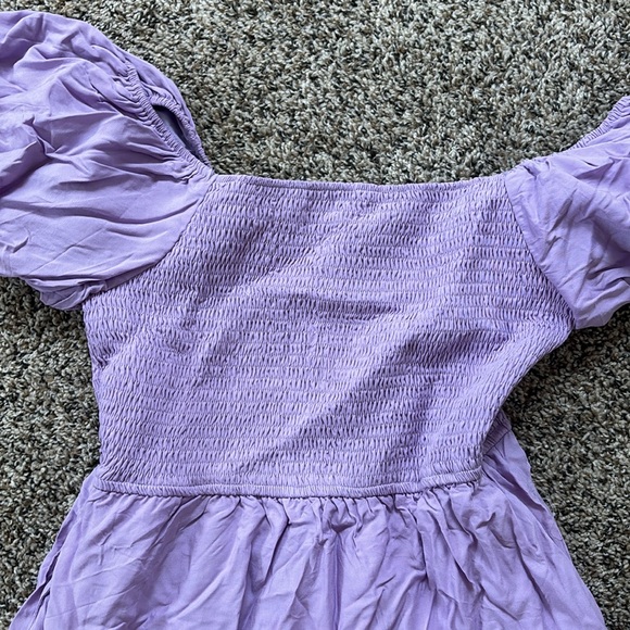 Purple Off the Shoulder Dress - Picture 2 of 3